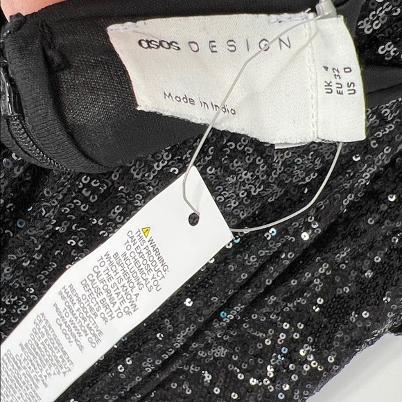 Asos NWT sequins jumpsuit women’s 0 - Picture 8 of 8